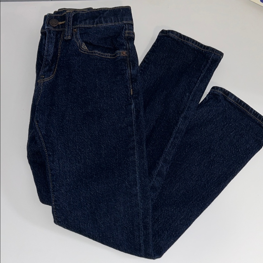 Old Navy Boy’s 360’ Stretch Dark Denim Wash Slim Jeans Size 8